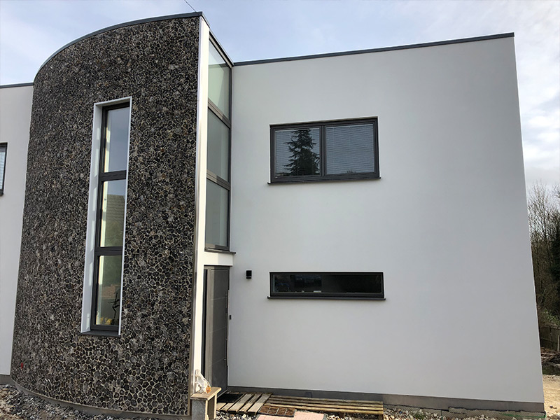 Banstead knapped flint house