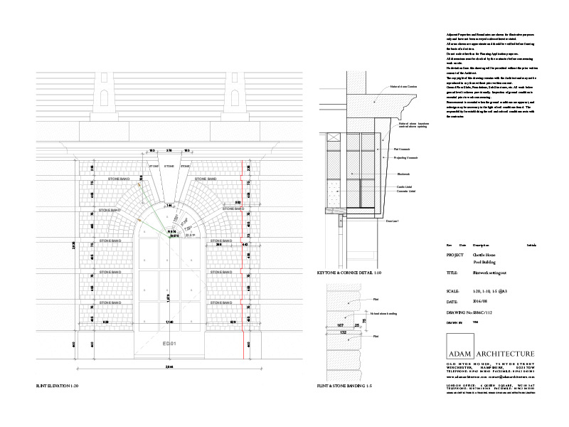 Chettle flint pool house